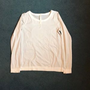 lululemon long sleeve white shirt size 4